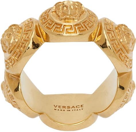 gold rings for women versace|versace jewellery for women.